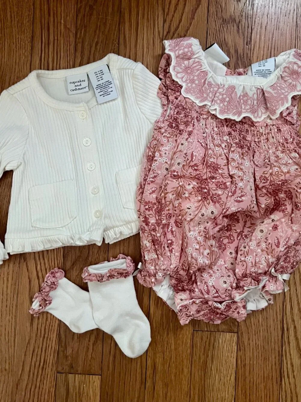 Cupcakes & Cashmere Fall Floral Set, 3-6 Months